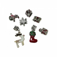 Set 24 bijuterii pentru fetite, 2 bratari, 1 colier, 21 talismane, Calendar Advent, multicolor JC24-A